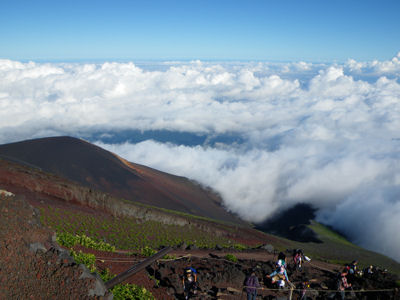 山口山荘より宝永山