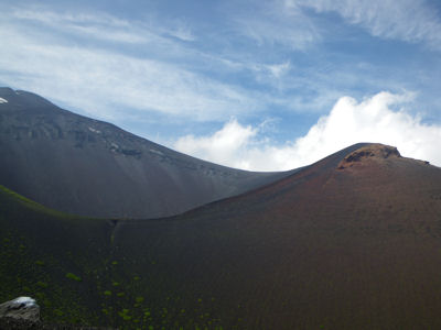 御殿庭からみる宝永山