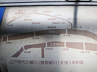 江戸時代の蜆川・天保14年頃