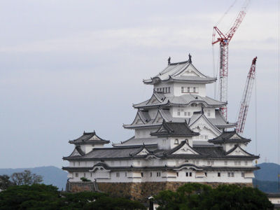 男山配水池公園から姫路城